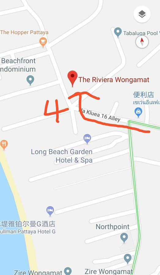 里维埃拉旺马特红公寓 芭達亞 外观 照片